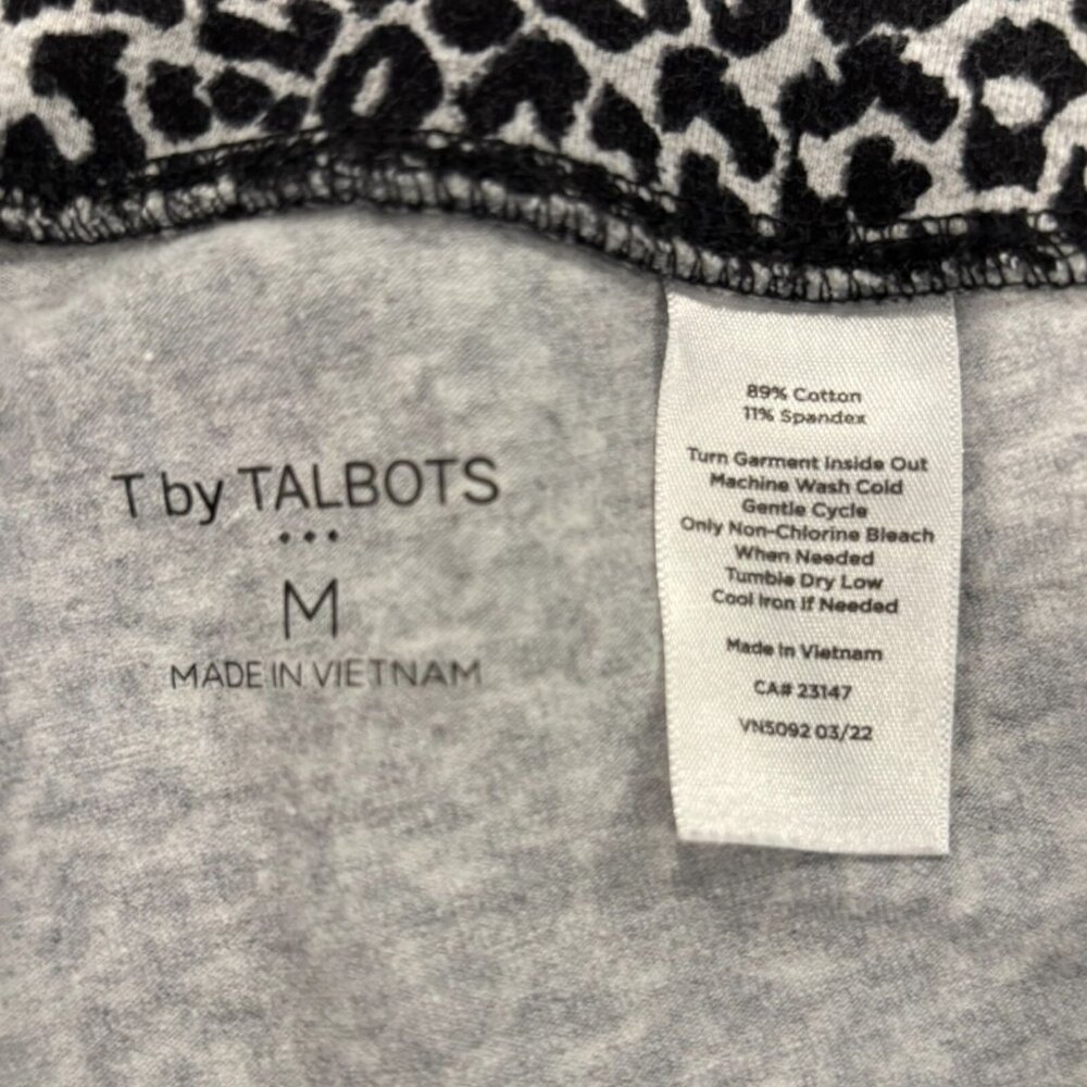 T by Talbots Leopard Print Cotton Stretch Pull-On Pants – Women’s‎ M - Picture 4 of 4